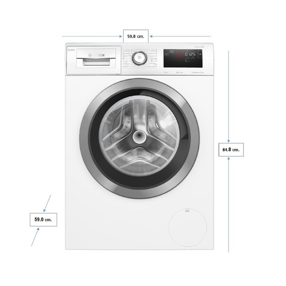 เครื่องซักผ้าฝาหน้า BOSCH WAU28PH0TH 9 กก. 1400 รอบ