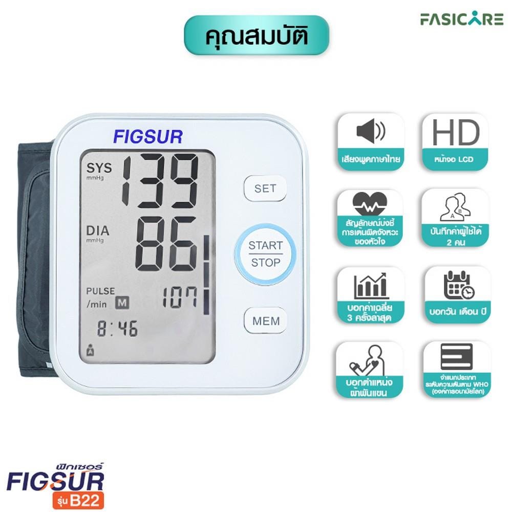 เครื่องวัดความดันโลหิต FIGSUR B22_1