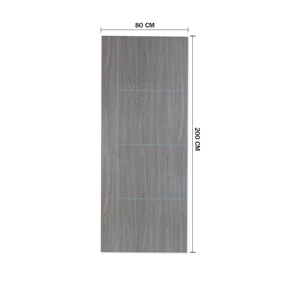 ประตูภายในเมลามีน เซาะร่อง METRO MD556 80X200 ซม. สี COMBI GREY