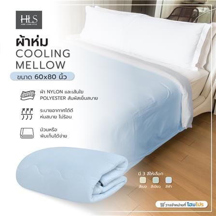 ผ้าห่ม HOME LIVING STYLE COOLING MELLOW 60X80 นิ้ว สี BLUE_5