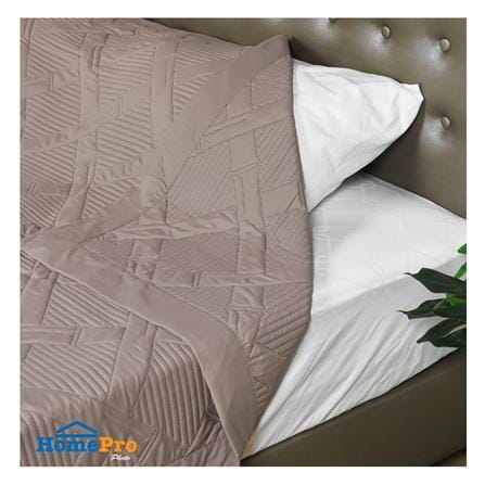 ผ้าคลุมเตียง 6 ฟุต HOME LIVING STYLE BAZAR สีน้ำตาล_4
