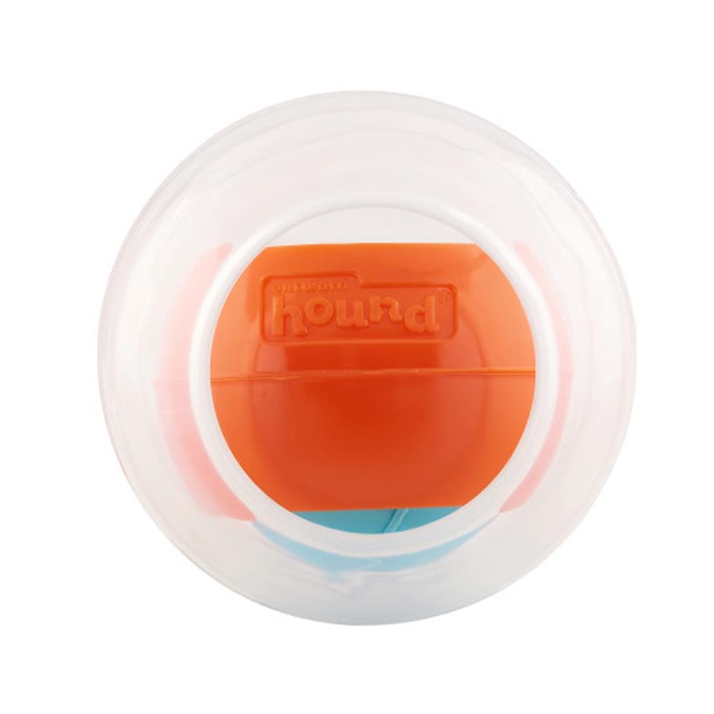 ของเล่นสำหรับสุนัข OUTWARD HOUND TOPSY TREAT BALL สีส้ม/ฟ้า
