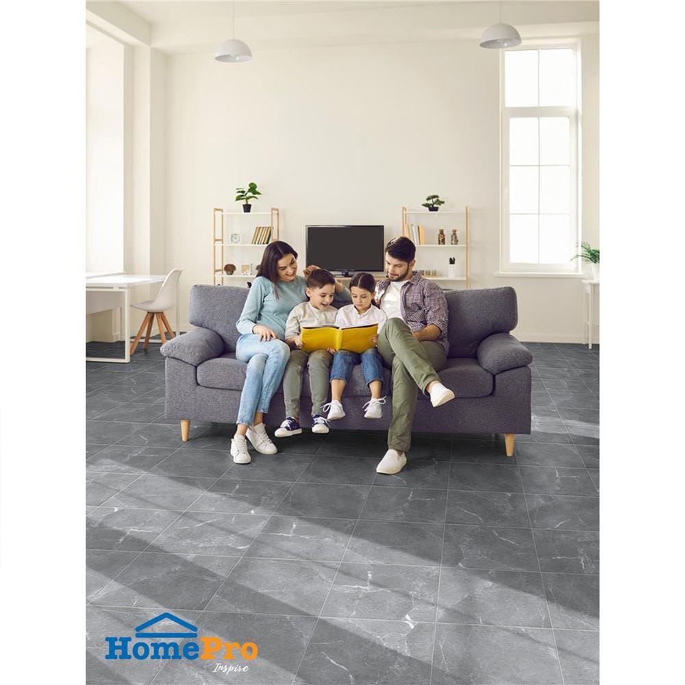 กระเบื้องพื้นพอร์ซเลน  16x16 นิ้ว COTTO จีโอร็อค เทาอ่อน PM 0.96 ตร.ม.