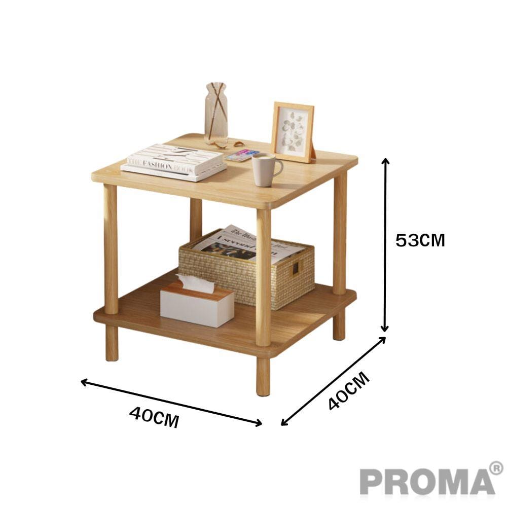 โต๊ะข้าง PROMA-CTB-67-02 40 ซม. สีน้ำตาล_2