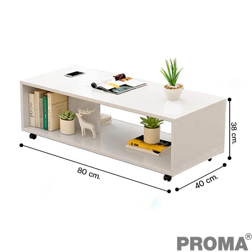 [PRE-ORDER] โต๊ะกลาง PROMA-CTB-61-01 80 ซม. สีขาว_2