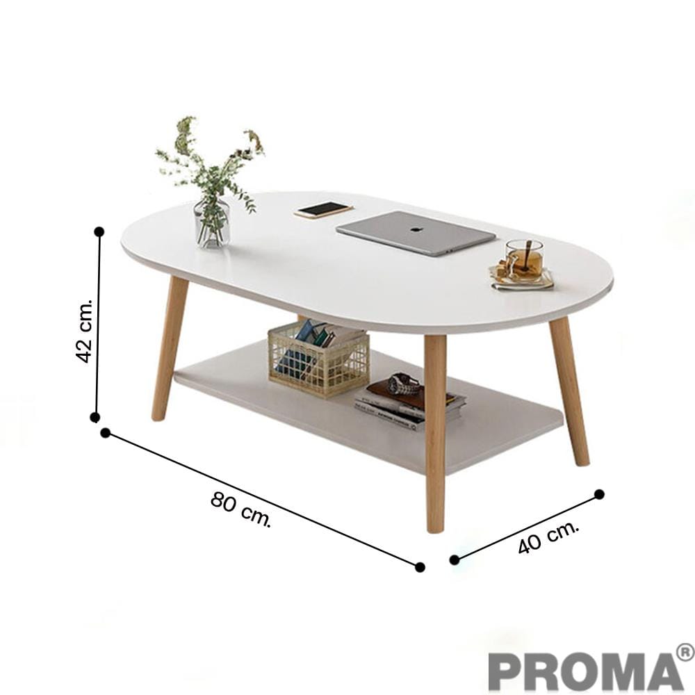 โต๊ะกลาง PROMA-CTB-57-01 80 ซม. สีขาว_2