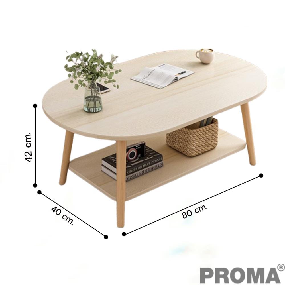 โต๊ะกลาง PROMA-CTB-57-02 80 ซม. สีน้ำตาล_2