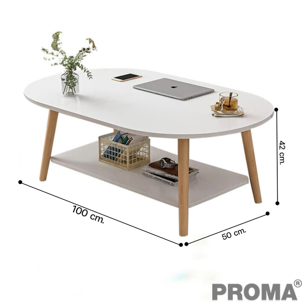 โต๊ะกลาง PROMA-CTB-57-03 100 ซม. สีขาว_2