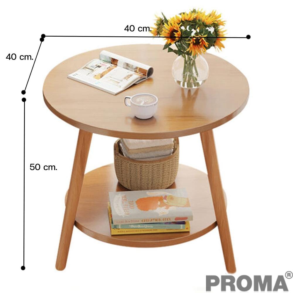 โต๊ะข้าง PROMA-CTB-68-04 40 ซม. น้ำตาล_2
