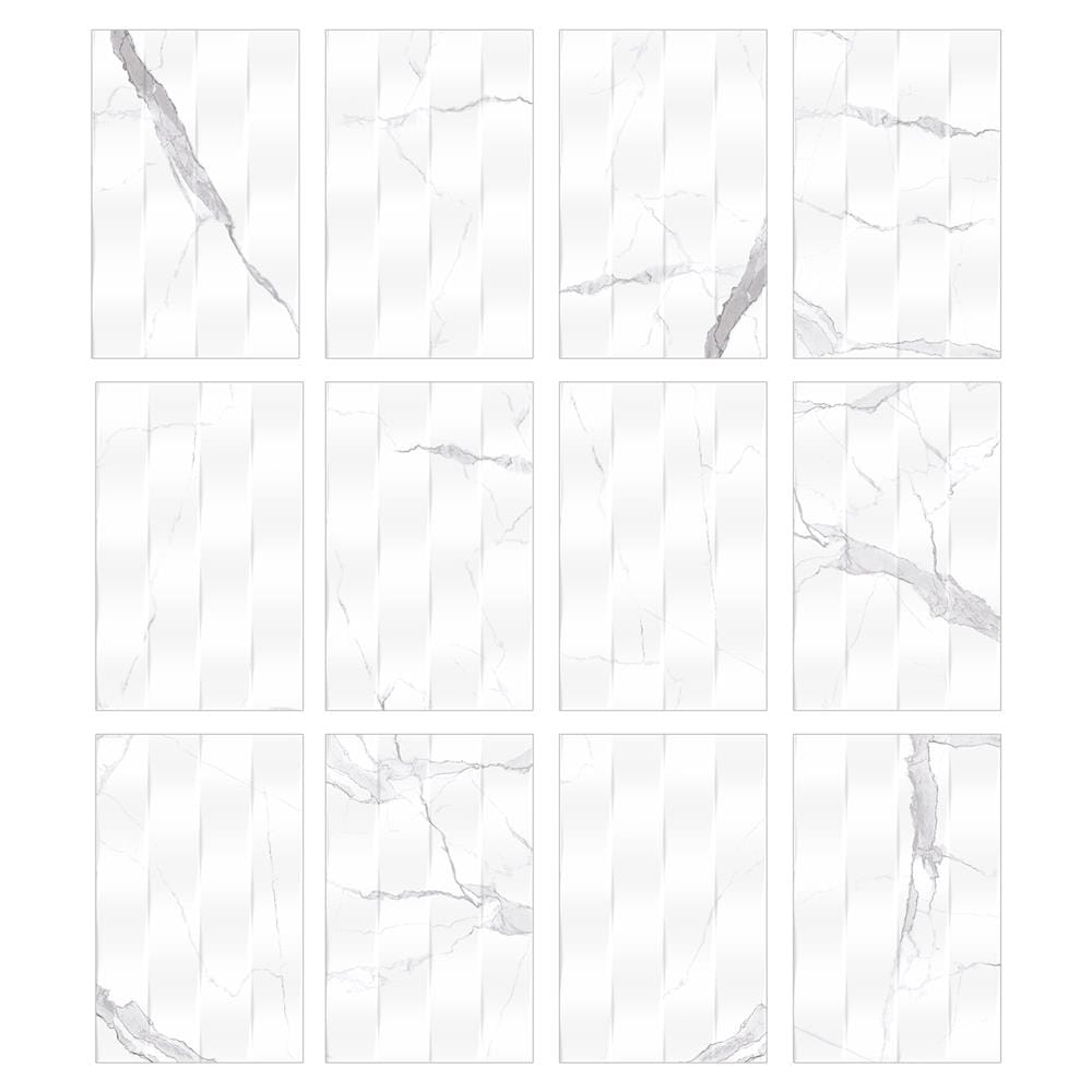 กระเบื้องผนัง 25x40 ซม. COTTO สตารีโอ้ เดดโค่ ไวท์ HYG PM 1 ตร.ม.
