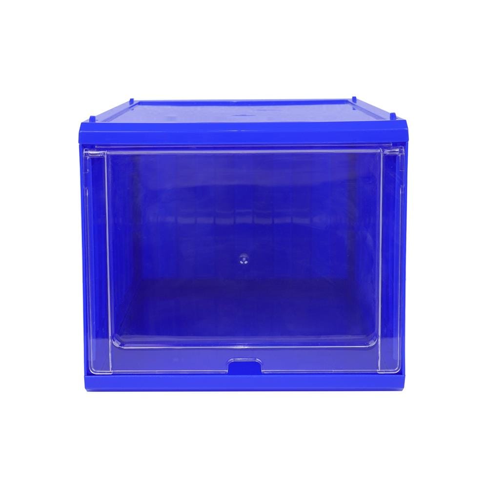 กล่องรองเท้าฝาสไลด์ STACKO CONTAINER 25x35x21.5 ซม. สีน้ำเงิน