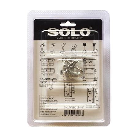 ขอสับ SOLO WHK154-4 4 นิ้ว สีสเตนเลส แพ็ก 2 ชิ้น_3