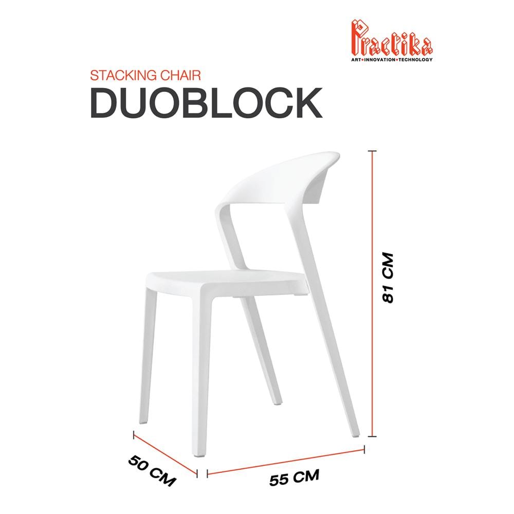 เก้าอี้อเนกประสงค์ PRACTIKA DUO สีขาว_4