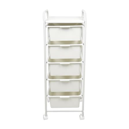 ชั้นลิ้นชัก 5 ชั้น STACKO BONNIE 32.2x36.5x91 ซม. สีขาว_2