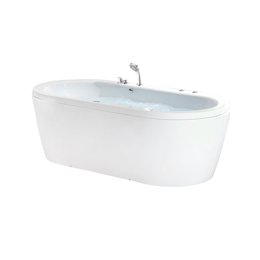 อ่างอาบน้ำวนอัดอากาศ แบบลอยตัว CRISTINA CT-SE-H170080 FWP 170 ซม. สีขาว