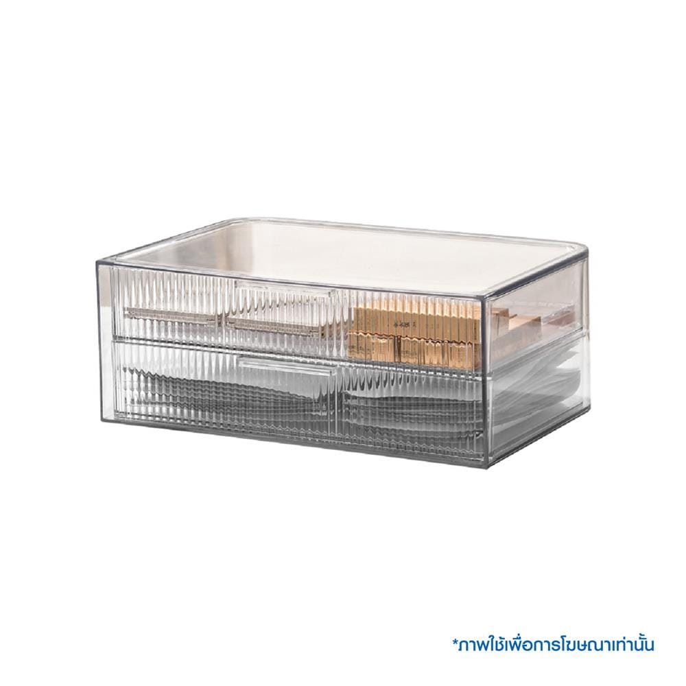 กล่องจัดเก็บเครื่องสำอาง STACKO BREIS 31.4x20.3x12.3 ซม. สีใส