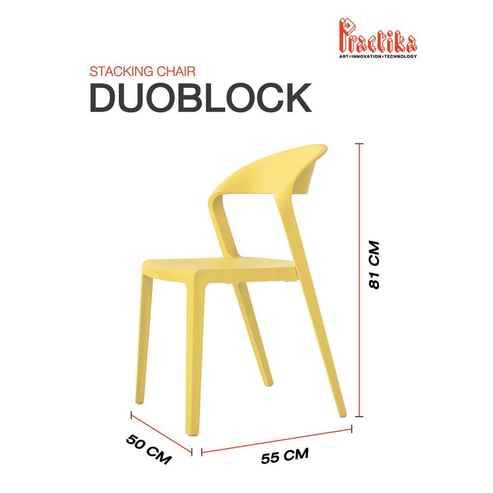 เก้าอี้อเนกประสงค์ PRACTIKA DUO สีเหลือง_5