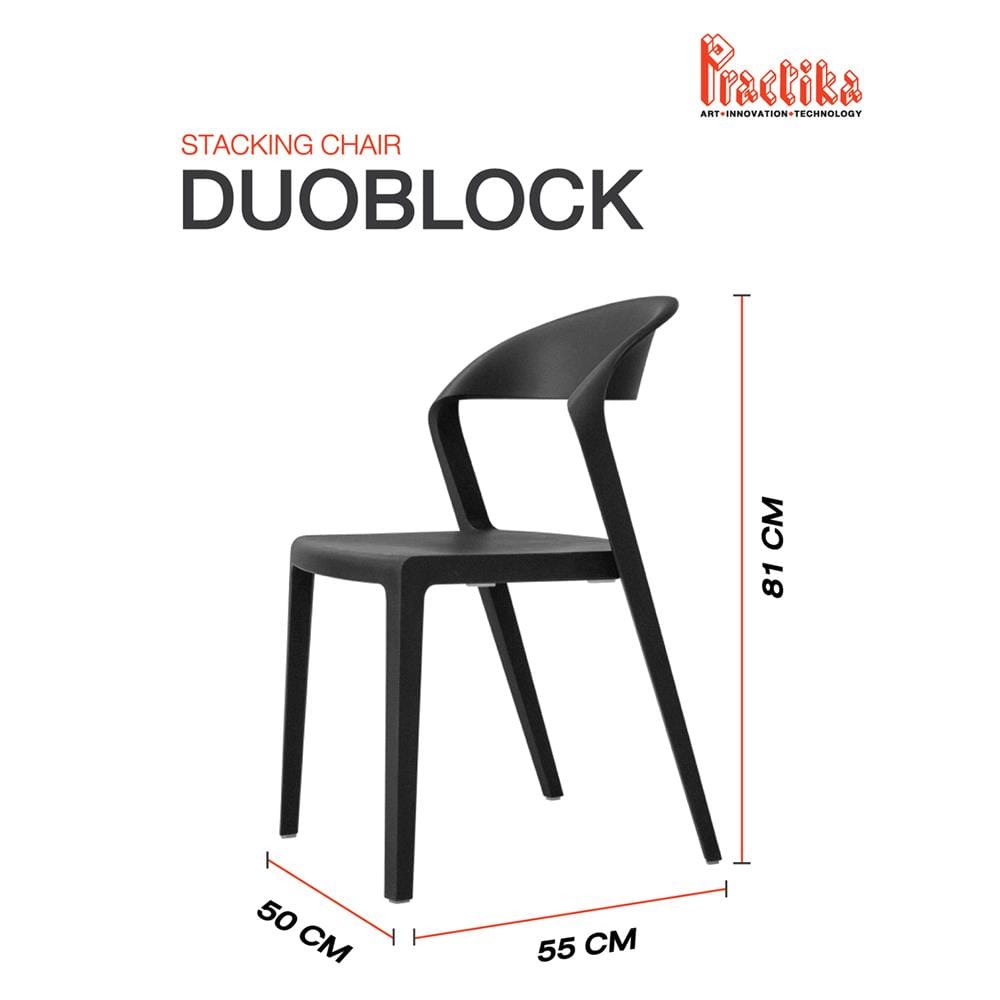 เก้าอี้อเนกประสงค์ PRACTIKA DUO สีดำ_4