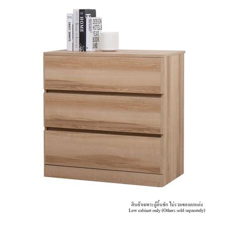 ตู้ลิ้นชัก 3 ลิ้นชัก KONCEPT TIMBUR 19215562 80 ซม. สีลินด์เบิร์กโอ๊ค_1