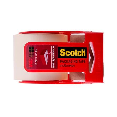 เทปปิดกล่องพร้อมที่ตัด 3M SCOTH 48 มม.X2 ม. สีใส_2
