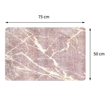พรมเช็ดเท้าดักฝุ่น PRAW DE MARBLE PINK 50X75 ซม. สีชมพู_9