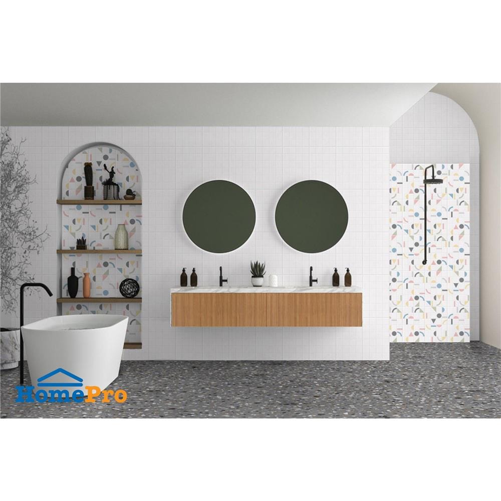 กระเบื้องผนัง 25x40 ซม. COTTO จอยฟูล ขาว HYG PM 1 ตร.ม.