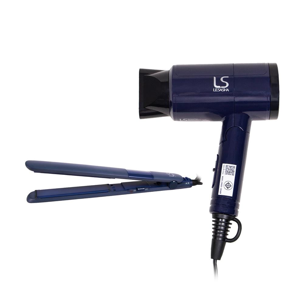 ชุดเครื่องหนีบไฟฟ้าผมและไดร์เป่าผม LESASHA 12LS00153