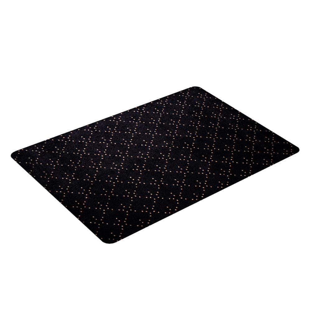 พรมเช็ดเท้าดักฝุ่น PRAW DE LUCKY BLACK 50X75 ซม. สีดำ