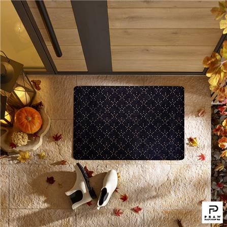 พรมเช็ดเท้าดักฝุ่น PRAW DE LUCKY BLACK 50X75 ซม. สีดำ_6
