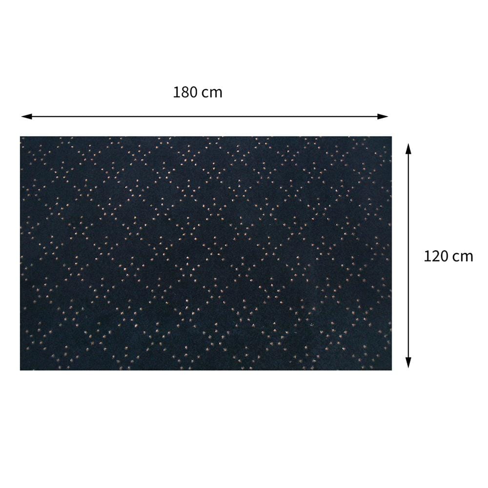 พรมเช็ดเท้าดักฝุ่น PRAW DE LUCKY BLACK 120X180 ซม. สีดำ