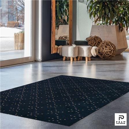 พรมเช็ดเท้าดักฝุ่น PRAW DE LUCKY BLACK 120X180 ซม. สีดำ_6