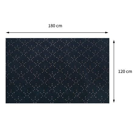 พรมเช็ดเท้าดักฝุ่น PRAW DE LUCKY BLACK 120X180 ซม. สีดำ_7
