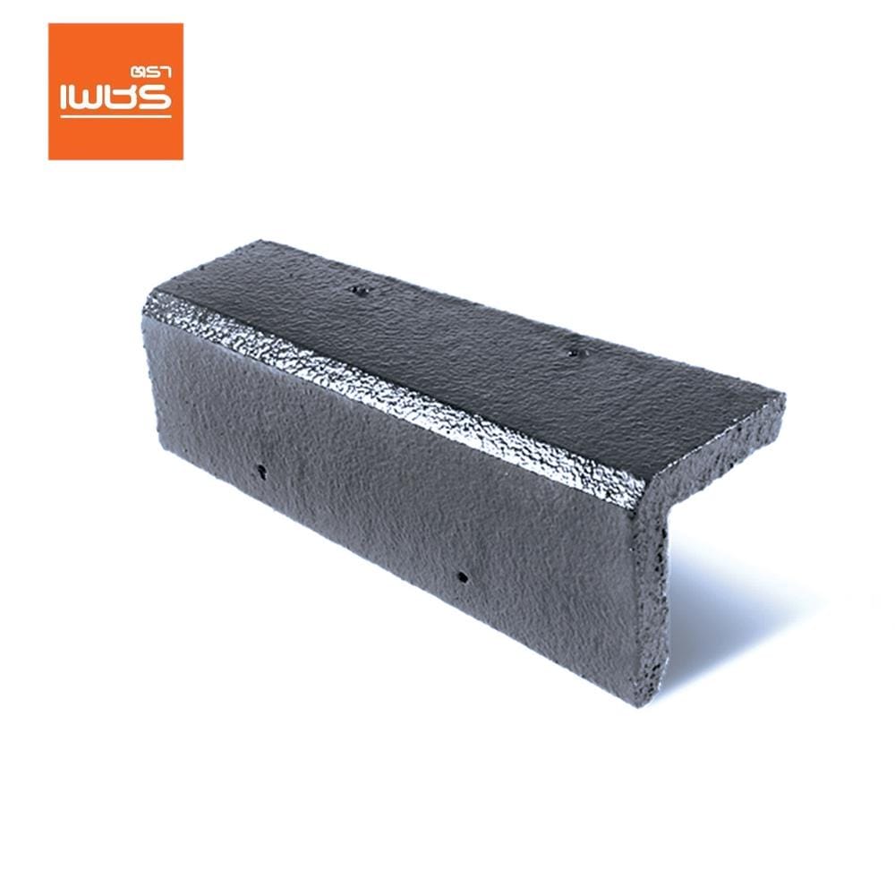 ครอบข้างอดามัส แบบเรียบ ตราเพชร 20x42 ซม. สีเทาเศรษฐี