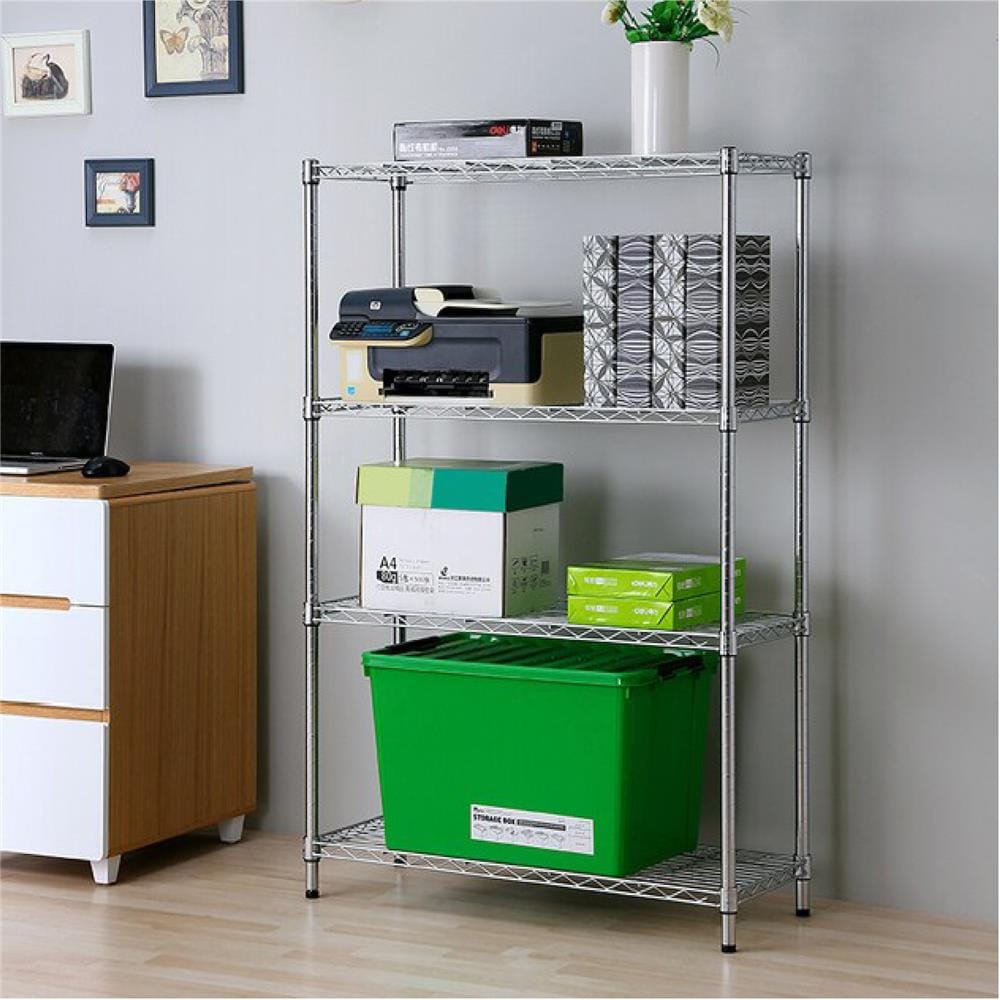 ชั้นวางของโล่ง 4 ชั้น MZG 3575150OAH449 75 ซม. สีโครเมียม