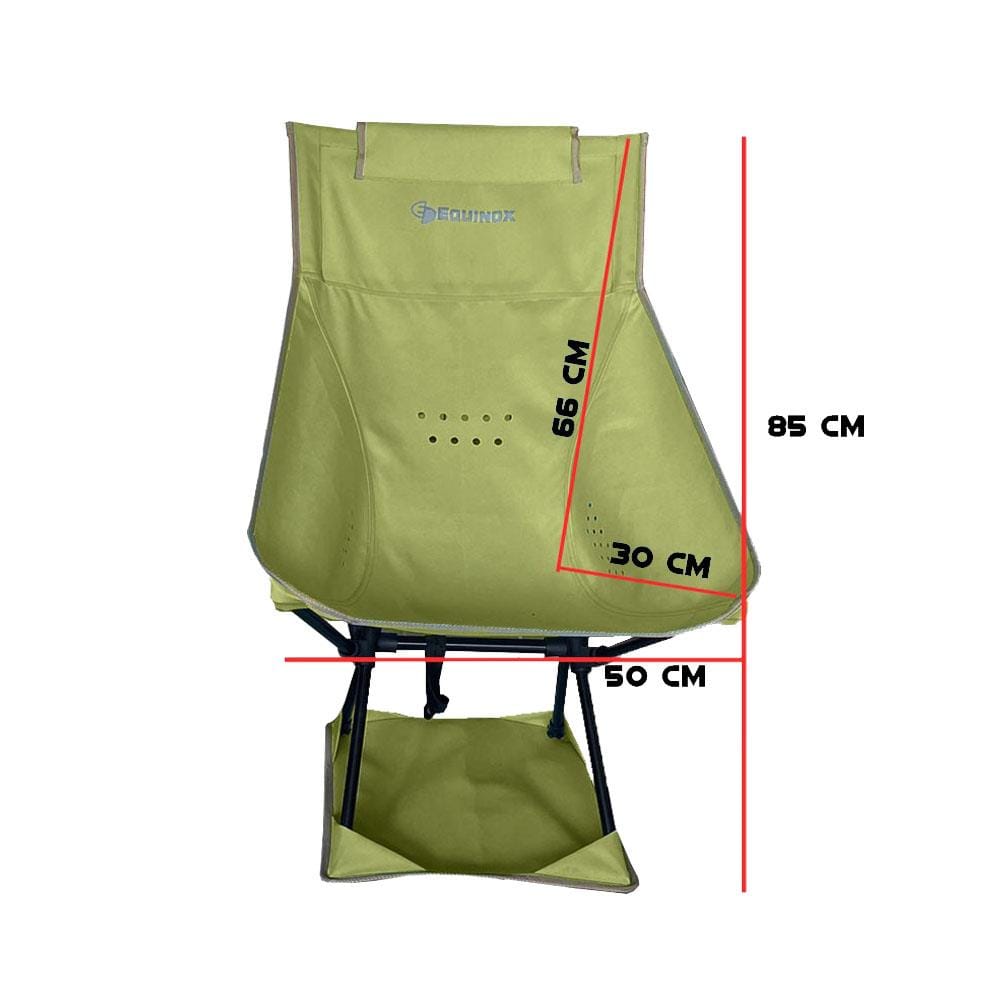 เก้าอี้สนาม EQUINOX MOON CHAIR XL สีเขียว