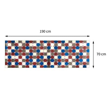 พรมเช็ดเท้าดักฝุ่น PRAW DE POLKA DOT RETRO 70X190 ซม. หลากสี_8