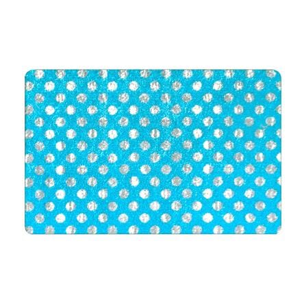 พรมเช็ดเท้าดักฝุ่น PRAW POLKA DOT BABY BLUE 50X75 ซม. สีฟ้า