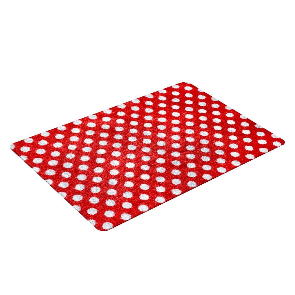 พรมเช็ดเท้าดักฝุ่น PRAW DE 50X75 ซม. สีแดง