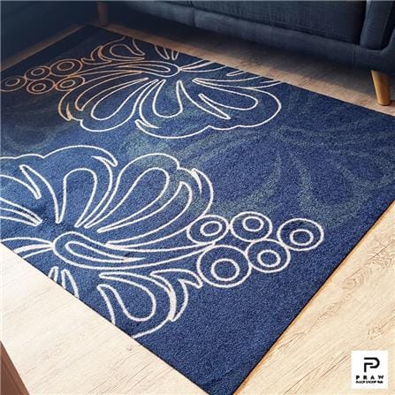 พรม PRAW DE 120X180 ซม. สีน้ำเงิน_6