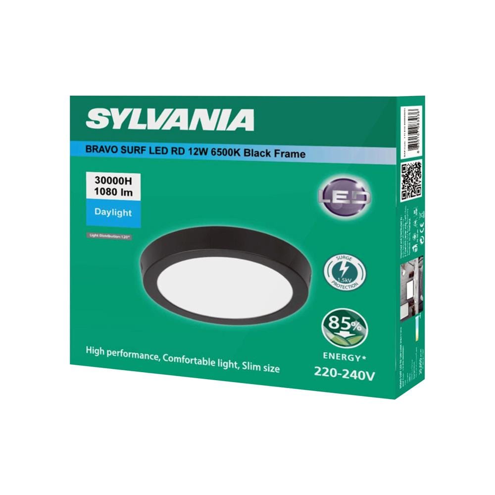 ดาวน์ไลท์ LED SYLVANIA BRAVO SURF 6 นิ้ว 12 วัตต์ DAYLIGHT สีดำ