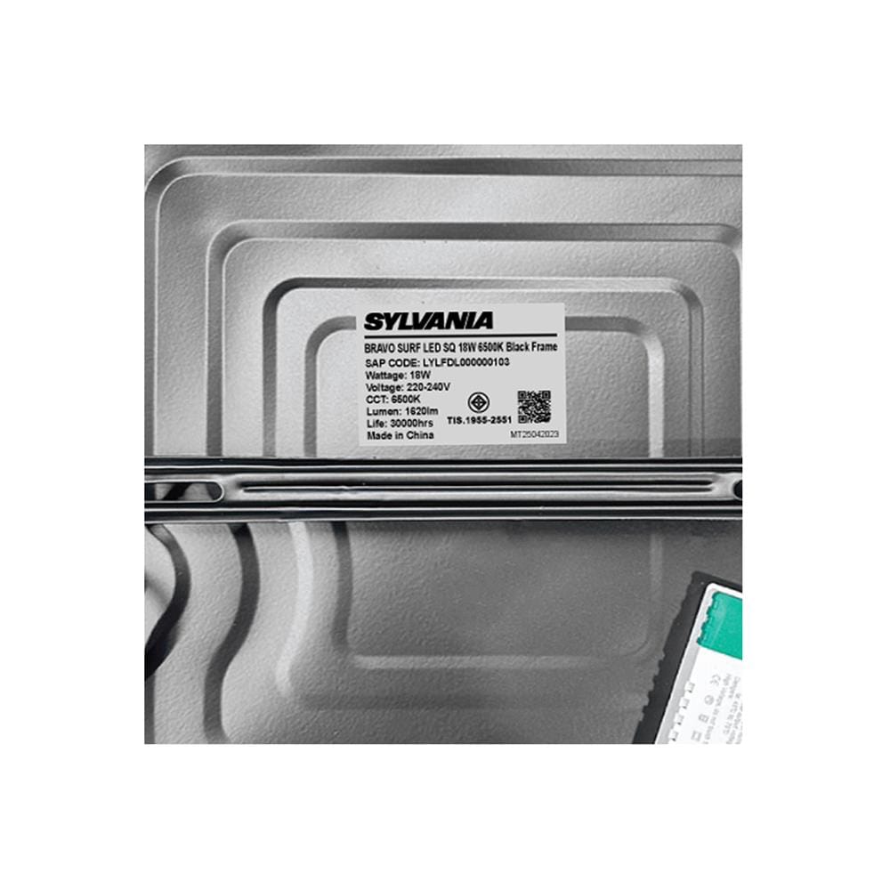 ดาวน์ไลท์ LED SYLVANIA BRAVO SURF 8 นิ้ว 18 วัตต์ DAYLIGHT สีดำ