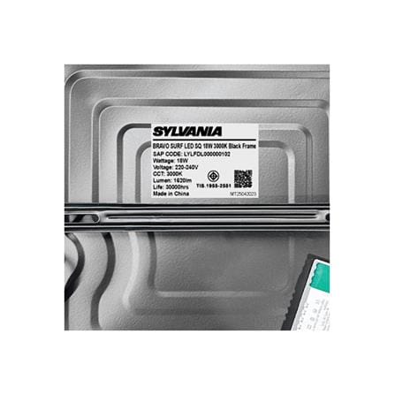 ดาวน์ไลท์ LED SYLVANIA BRAVO SURF 8 นิ้ว 18 วัตต์ WARM WHITE สีดำ_6