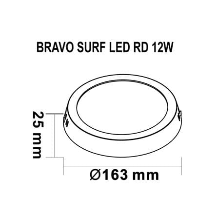 ดาวน์ไลท์ LED SYLVANIA BRAVO SURF 6 นิ้ว 12 วัตต์ DAYLIGHT สีขาว_5