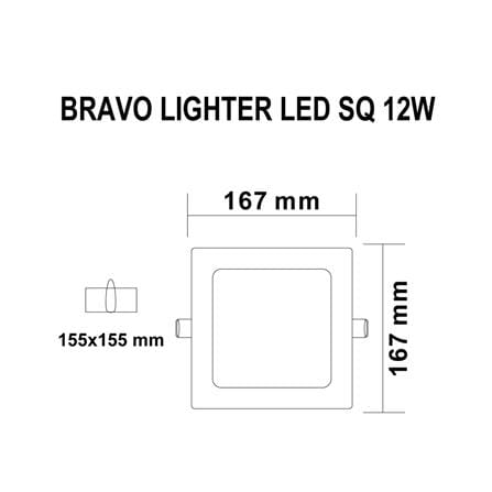 ดาวน์ไลท์ LED SYLVANIA BRAVO LIGHTER 6 นิ้ว 12 วัตต์ DAYLIGHT สีขาว_5