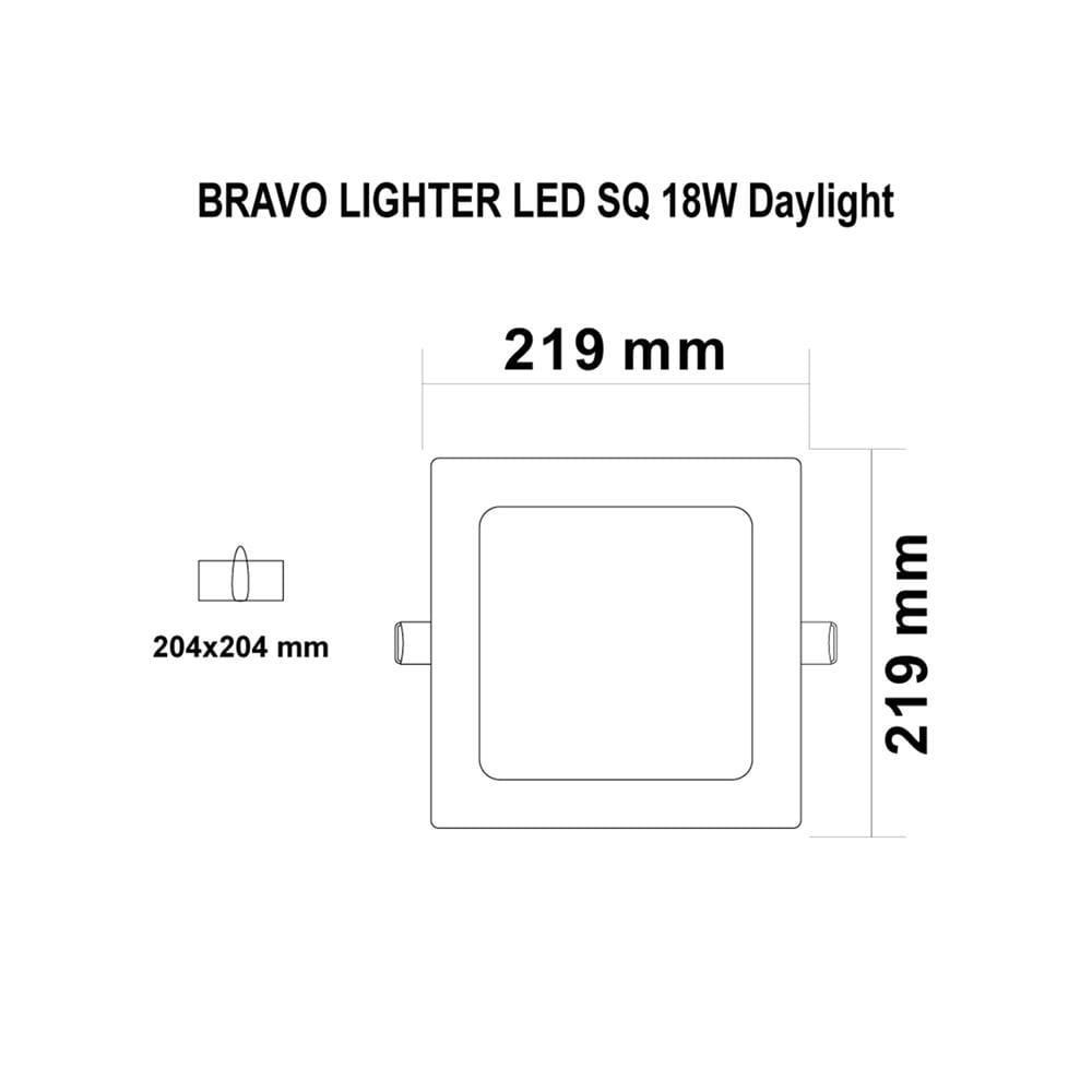 ดาวน์ไลท์ LED SYLVANIA BRAVO LIGHTER 8 นิ้ว 18 วัตต์ DAYLIGHT สีขาว