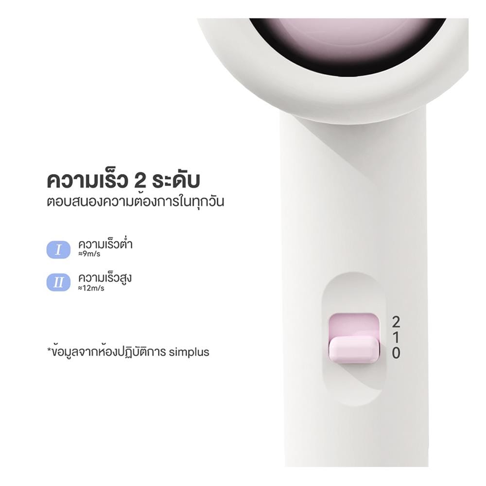 ไดร์เป่าผม SIMPLUS CFJH004WP00 1000 วัตต์