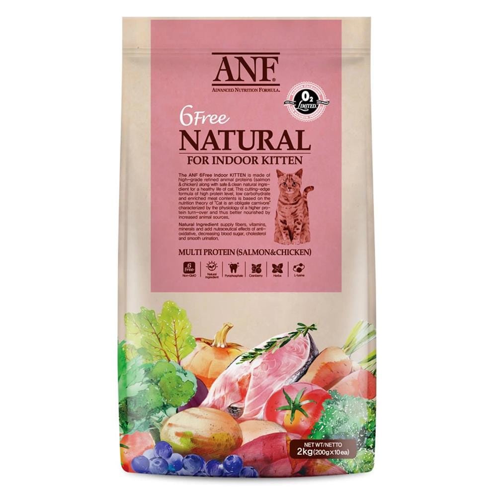 อาหารแมว ANF 6 FREE NATURAL FOR INDOOR KITTEN 2 กก.