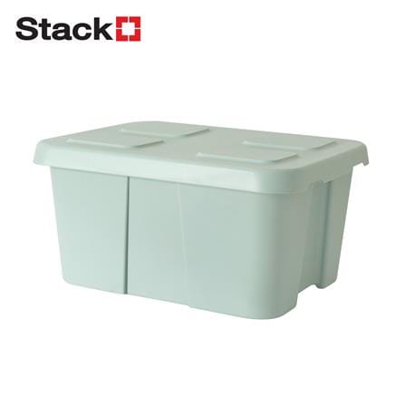 กล่องเก็บของ STACKO CIRCULAR 52 ลิตร สีเขียวอ่อน_0