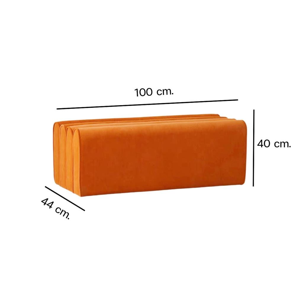 สตูล MY DOLLS HOUSE WAVY 100 ซม. สีส้ม_2