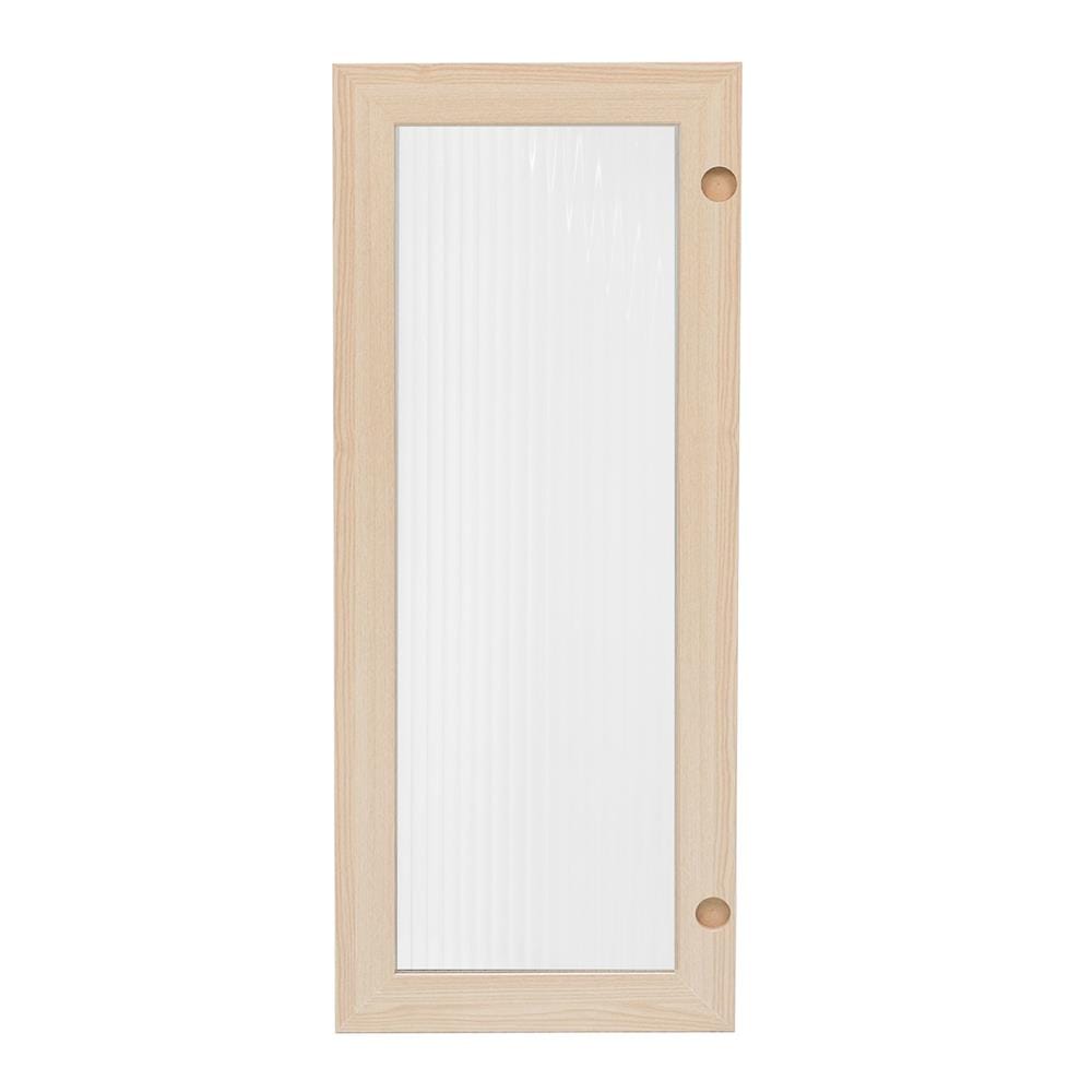บานเดี่ยว FURDINI KEEPER PATTERNED GLASS 39.5X96.7 ซม. สี PINE OAK